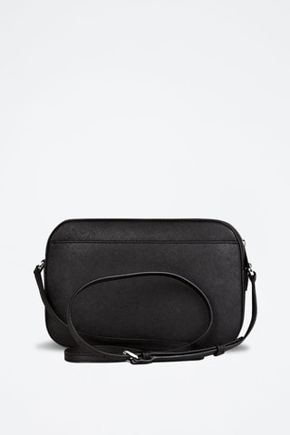 $Sac bandoulière en cuir - 
Noir