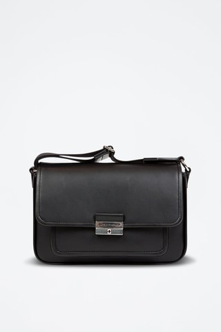 $Sac bandoulière en cuir Bradshaw - Noir