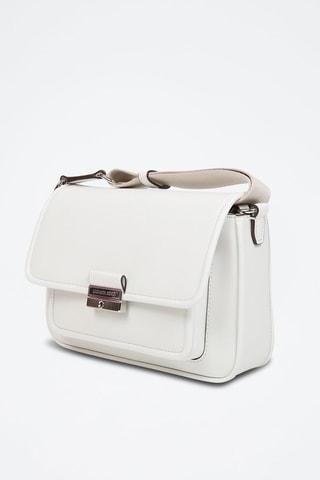 $Sac bandoulière en cuir Bradshaw - Blanc