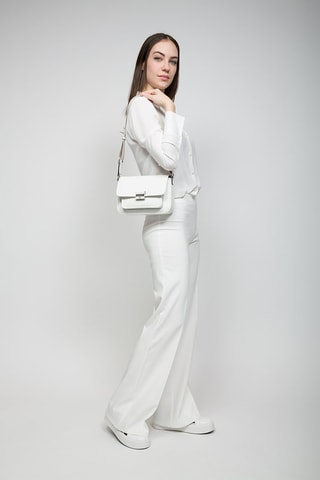$Sac bandoulière en cuir Bradshaw - Blanc