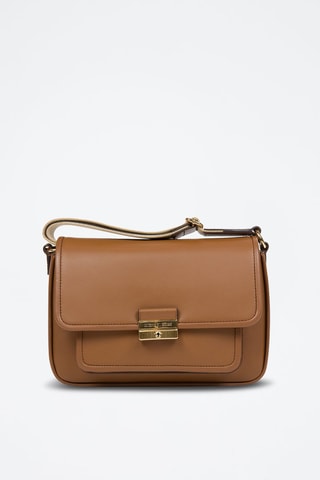 $Sac bandoulière en cuir Bradshaw - Camel