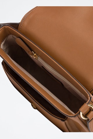 $Sac bandoulière en cuir Bradshaw - Camel