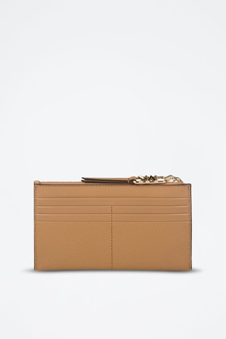$Porte-cartes en cuir - Noisette