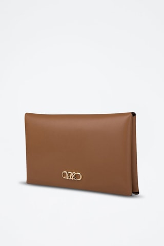 $Pochette en cuir - Marron