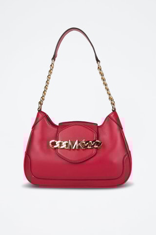 $Sac porté épaule en cuir - Rouge
