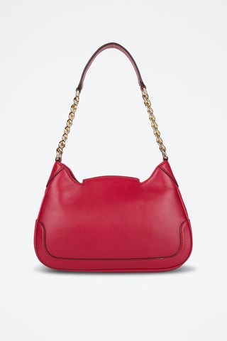 $Sac porté épaule en cuir - Rouge
