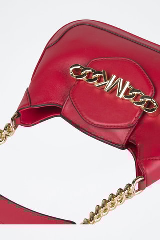 $Sac porté épaule en cuir - Rouge