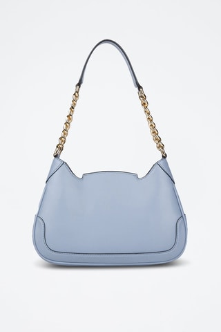 $Sac porté épaule en cuir - Bleu