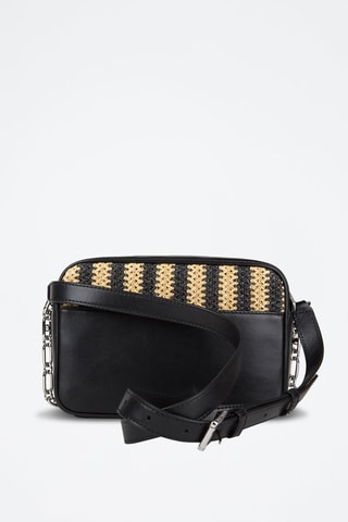 $Sac bandoulière - Noir et beige