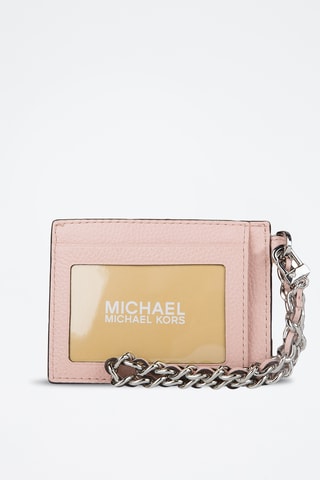 $Porte-cartes en cuir - Rose