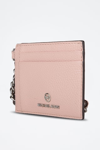 $Porte-cartes en cuir - Rose