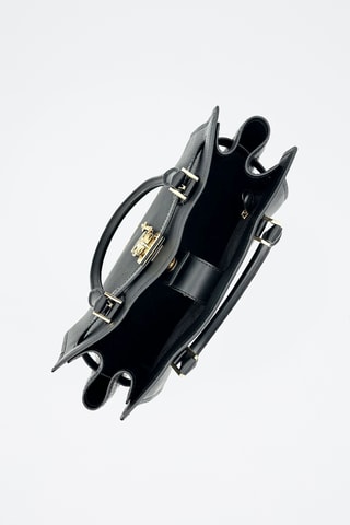$Sac à main en cuir - Noir