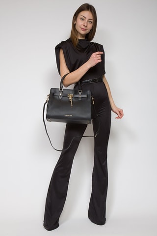 $Sac à main en cuir - Noir