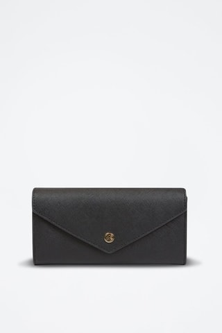 $Pochette en cuir Jet Set - Noir