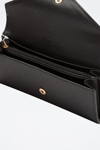 $Pochette en cuir Jet Set - Noir