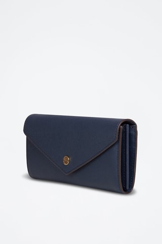 $Pochette en cuir - Bleu marine