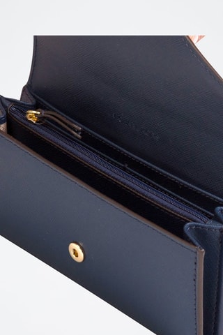 $Pochette en cuir - Bleu marine