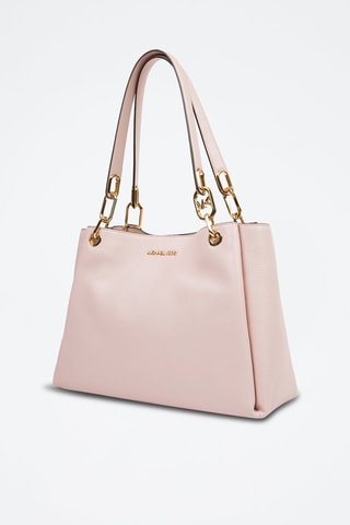 $Sac porté épaule en cuir Trisha L - Rose