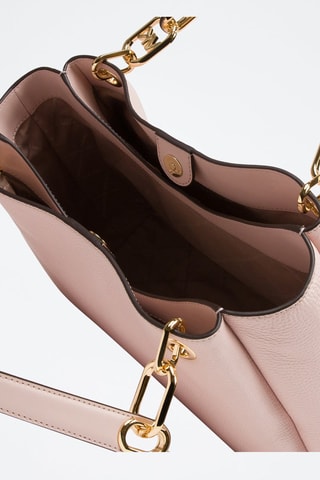 $Sac porté épaule en cuir Trisha L - Rose