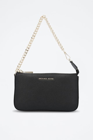 $Sac porté épaule en cuir - Noir et doré