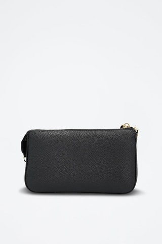 $Sac porté épaule en cuir - Noir et doré