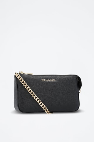 $Sac porté épaule en cuir - Noir et doré