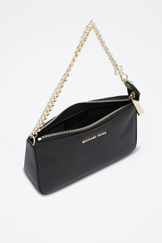 $Sac porté épaule en cuir - Noir et doré