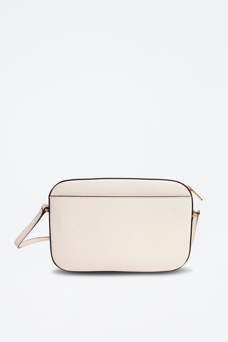 $Sac bandoulière en cuir - Crème