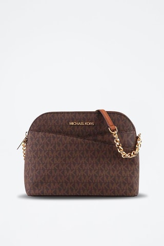 $Sac bandoulière en cuir - Marron