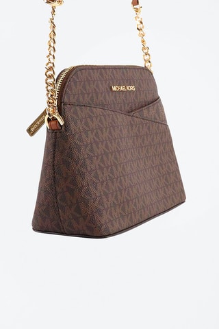 $Sac bandoulière en cuir - Marron