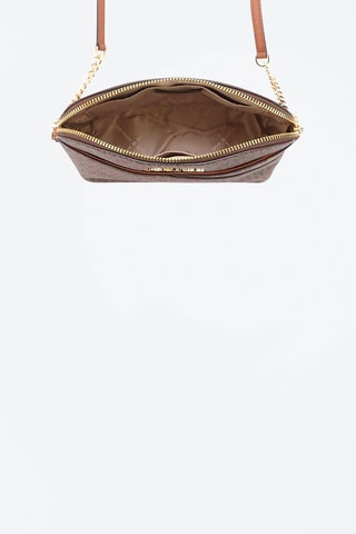 $Sac bandoulière en cuir - Marron