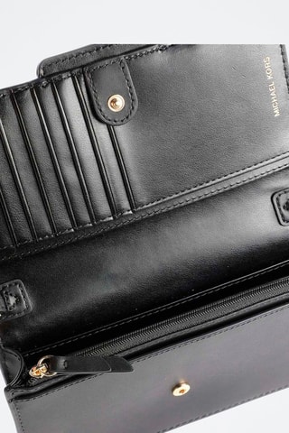$Sac bandoulière en cuir - 
Noir