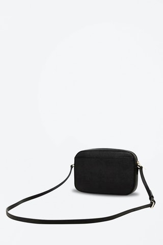 $Sac bandoulière en cuir - Noir