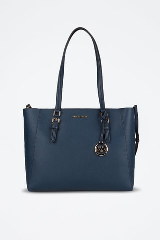 $Ensemble 3 pièces en cuir - Bleu marine