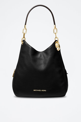 $Sac porté épaule en cuir - 
Noir
