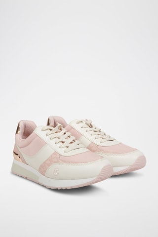 $Baskets Andi - Rose et blanc