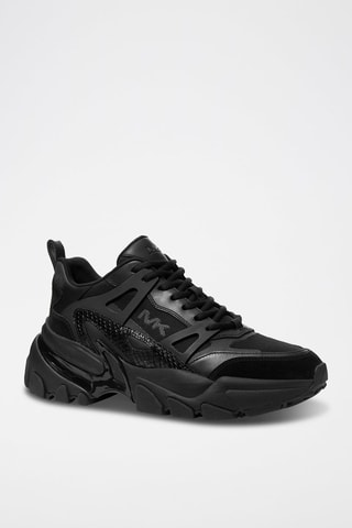 $Baskets en cuir - Noir