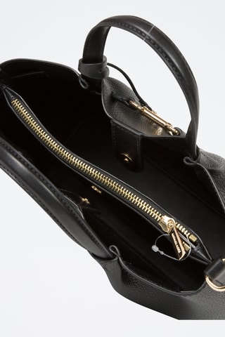 $Sac à main en cuir Carson - Noir