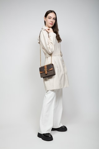 $Sac bandoulière Greenwich - Marron