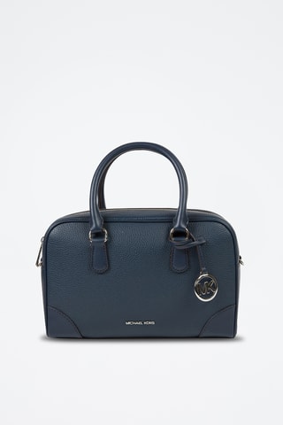 $Sac à main en cuir Thompson - Bleu marine