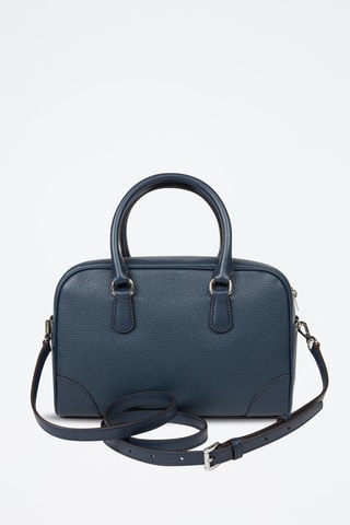 $Sac à main en cuir Thompson - Bleu marine