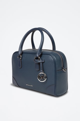$Sac à main en cuir Thompson - Bleu marine