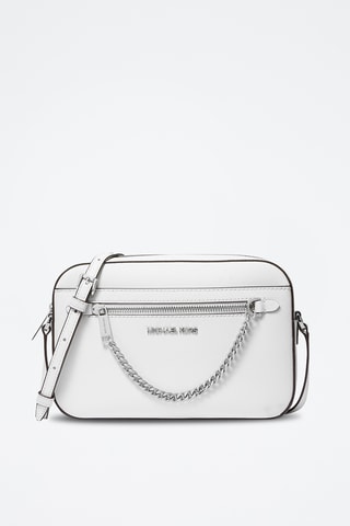 $Sac bandoulière en cuir Jet Set - Blanc