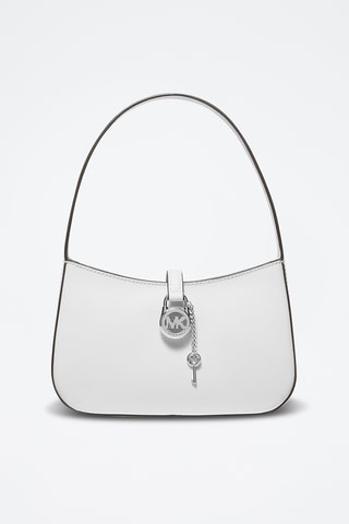 $Sac porté épaule en cuir Lyra - Blanc