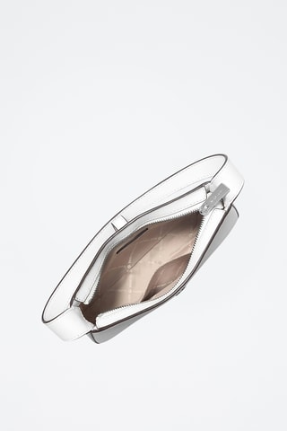 $Sac porté épaule en cuir Lyra - Blanc