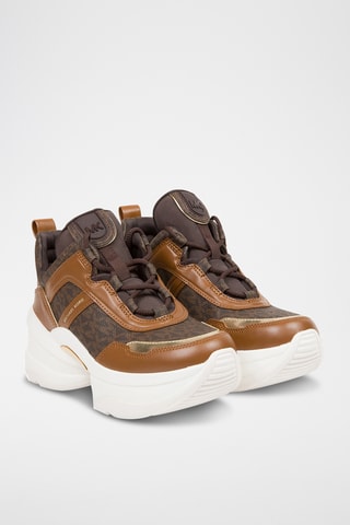 $Baskets plateformes Olympia Travel - Marron