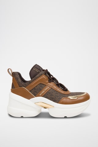 $Baskets plateformes Olympia Travel - Marron