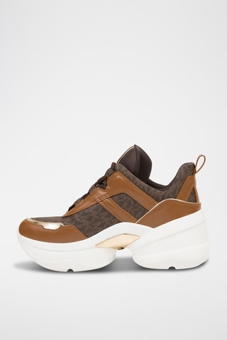 $Baskets plateformes Olympia Travel - Marron