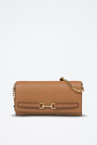 $Sac bandoulière en cuir Carson - Camel