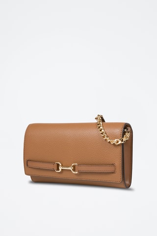 $Sac bandoulière en cuir Carson - Camel